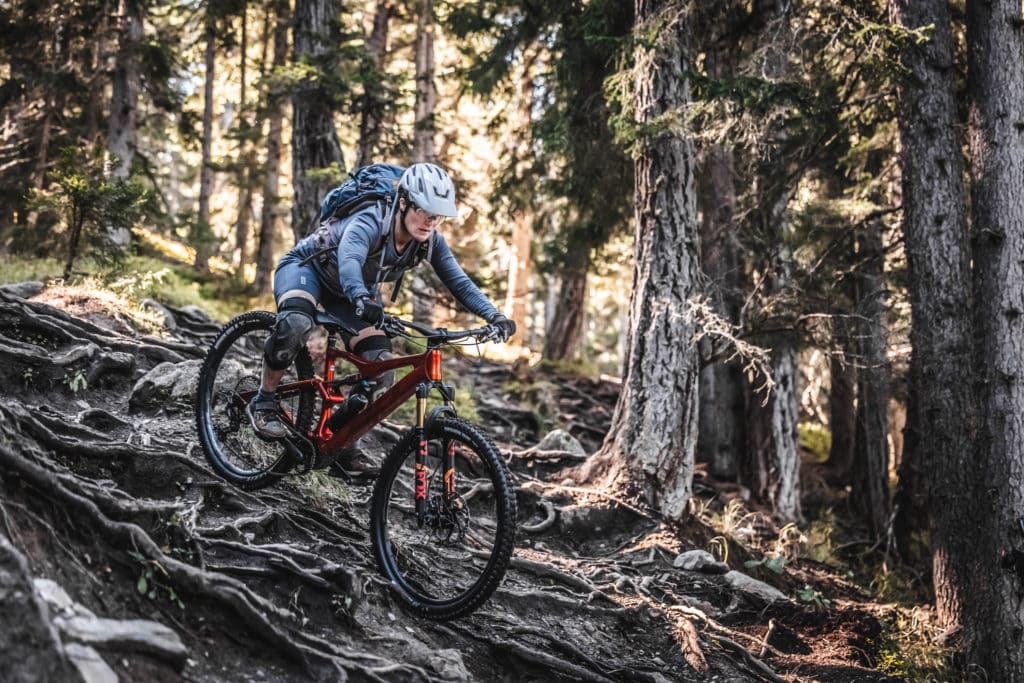 Sicher geschützt beim Downhill fahren 