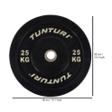 Tunturi weight plate bumper plate 50 mm - 25 kg