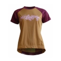 Zimtstern PureFlowz Shirt SS Wmns Golden Brown / Windsor Wine