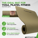 Tunturi yoga mat 8mm, army green