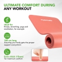 Tunturi fitness mat with bag rose gold