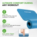 Tunturi fitness mat with bag petrol blue