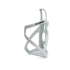 CUBE bottle cage HPP matt white'n'glossy black