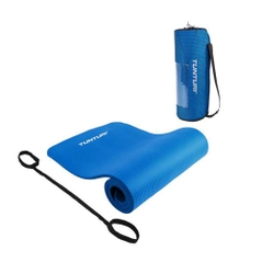 Tunturi fitness mat with bag blue