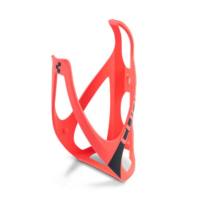 CUBE bottle cage HPP matt coral'n'black