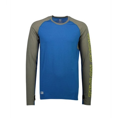 Mons Royale Mens Temple Tech LS - Oily Blue / Olive