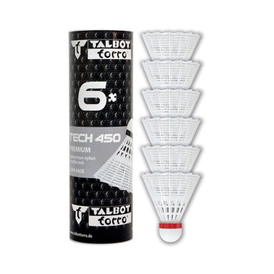 Talbot Torro Tech 450 - Premium nylon shuttlecock - red fast