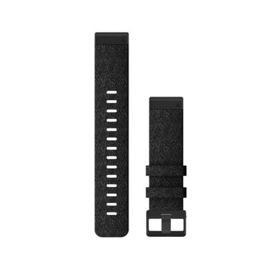 Garmin QUICKFIT nylon wristband 22mm black/mottled slate grey buckle for FENIX 6