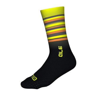 ALE Merino Stripe Socken yellow-black