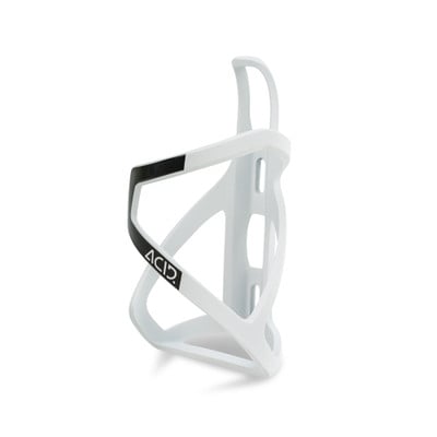 CUBE bottle cage HPP matt white'n' glossy black