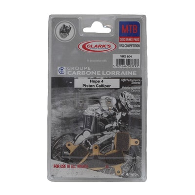 Clarks brake pads for Hope 4 Piston Calliper sintered