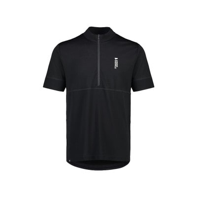 Mons Royale Mens Cadence Half Zip T Black