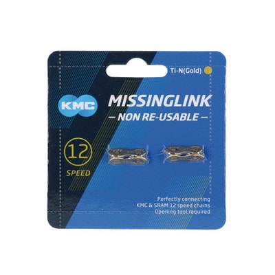 KMC chain link Missinglink 12NR Ti-N f. chain 5.6 mm 12-speed 2 pcs. gold