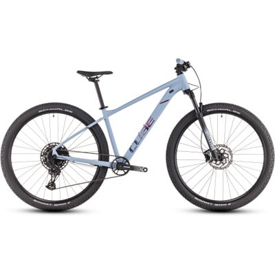 Cube Attention SLX pigeonblue´n´rubyred 2025