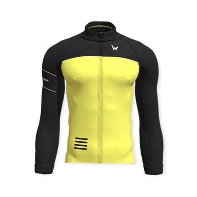 IW Cycling Wear Jersey Windproof black lime