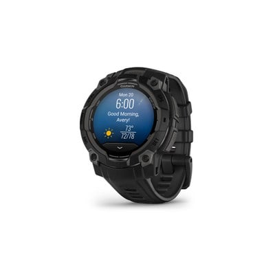 Garmin Instinct 3 AMOLED schwarz mit Silikon - 45 mm