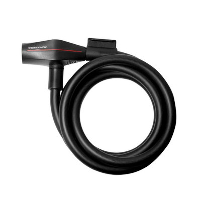 TRELOCK SK 210 spiral cable lock black, 180 cm, Ø 10 mm