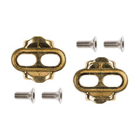 Crankbrothers Standard Release Cleat Kit 15° 6° gold