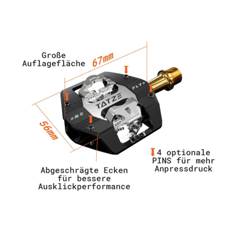 Tatze Pedal MC-FLY Ti