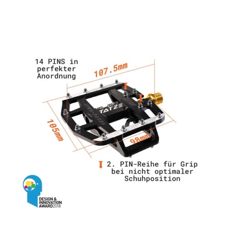 Tatze Pedal Two Face Ti