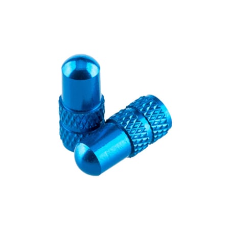 Deity Presta valve caps Blue