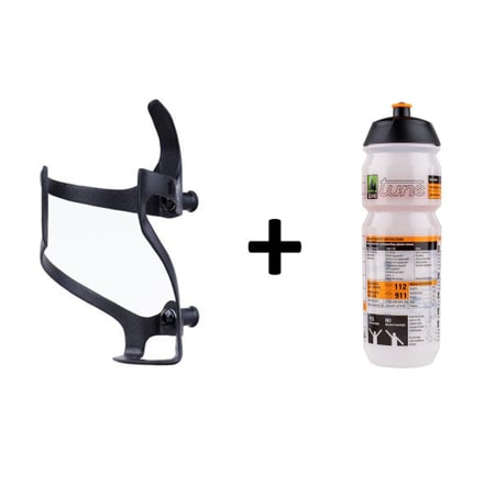 Tune link carrier, bottle cage set incl. bottle 0.75l