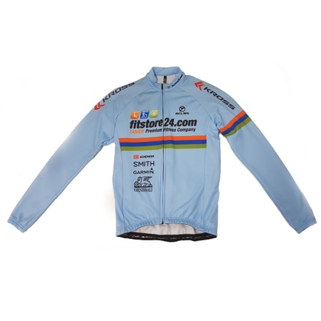 Fitstore24 team jersey long azzurro