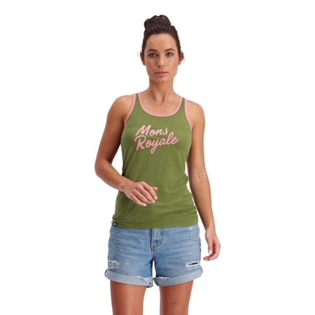 Mons Royale Icon Tank Khaki Rose S