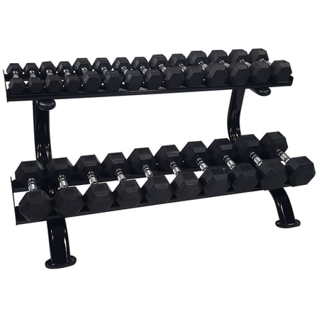 Tunturi dumbbell rack - 2 rows