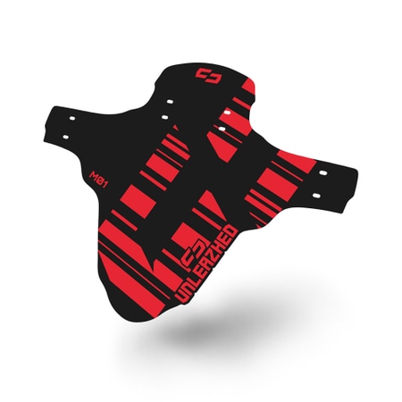 Unleazhed Mudguard Logo Skin red