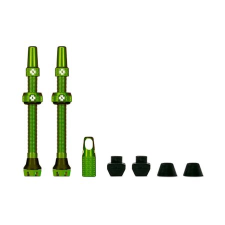 Muc Off Tubeless Valve Kit V2 Universal MTB & Road 60 mm green