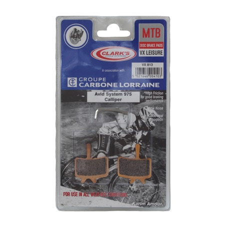 Clarks brake pads for Avid System 975 Calliper organic