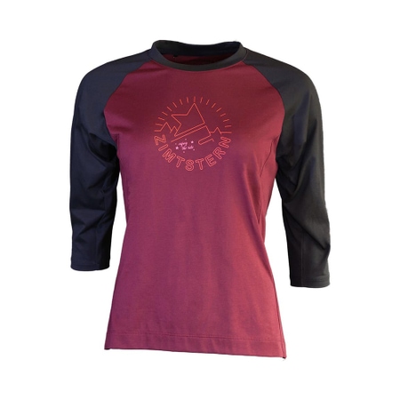 Zimtstern PureFlowz Shirt 3/4 Wmns Windsor Wine/Pirate Black