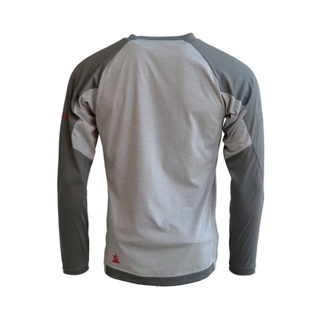 Zimtstern PureFlowz Shirt LS Men Glacier Grey Melange/Gun Metal