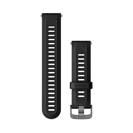 Garmin Schnellwechselarmband 22 mm Silikon Schwarz/Schiefergrau