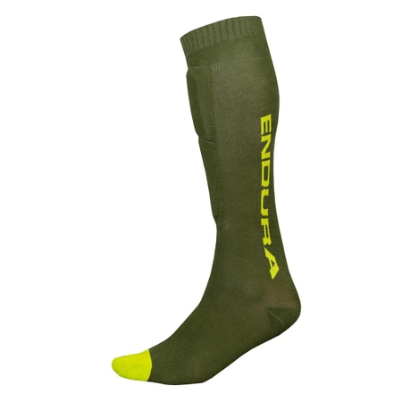 Endura SingleTrack Schienbeinprotektor Socken forest green