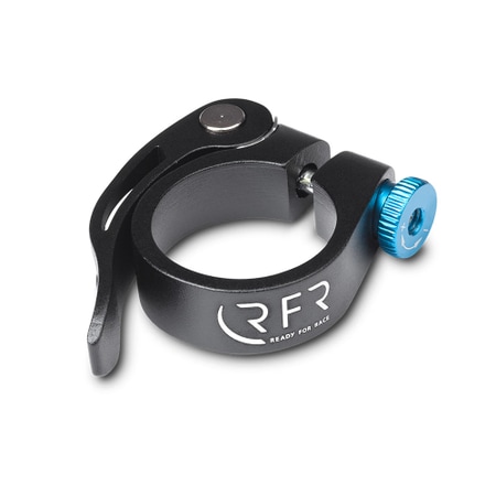 RFR seat clamp with quick release 31.8mm grey'n'blue