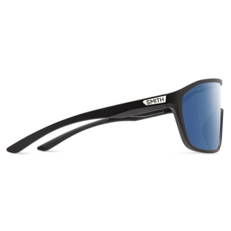 Smith glasses Boomtown matte black / polarised blue mirror