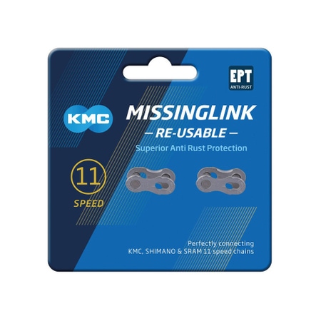 KMC Kettenverschlussglied Missinglink 11R EPT f. Ketten 5.65mm 11-fach 2 Stk. silber