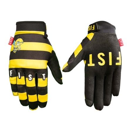 Fist gloves killer bee, yellow-black