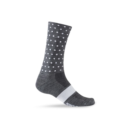 Giro MerinoSeasSocks charcocal/white dots