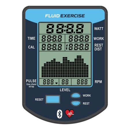 Fluid Exercise E850 UBE Silver Bronze