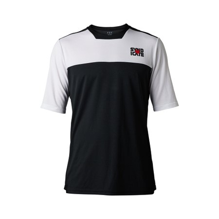 Fox Defend SS Jersey Syndicate white black