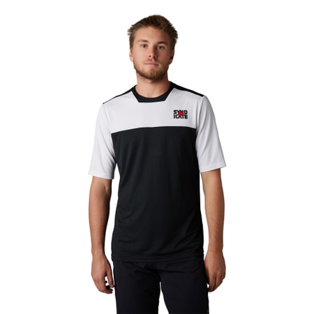 Fox Defend SS Jersey Syndicate white black