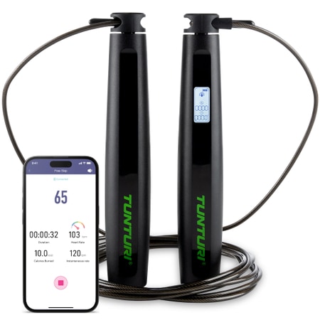 Tunturi Smart skipping rope with display and app