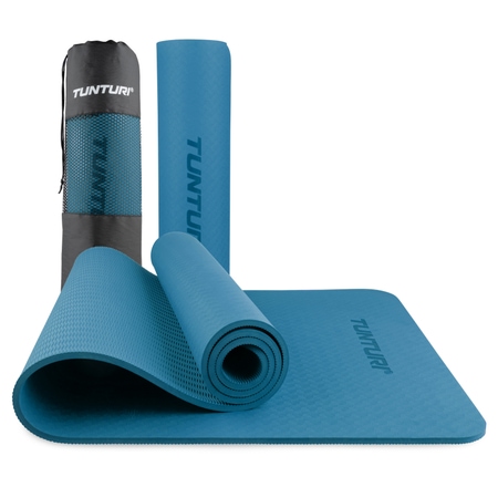 Tunturi Yogamatte 8mm, petrolblau