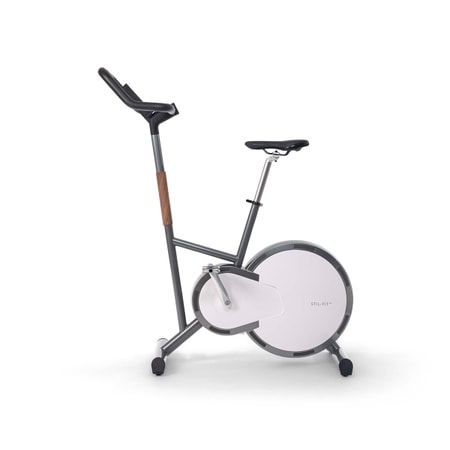 STIL-FIT Ergometer PURE - White Edition Walnuss