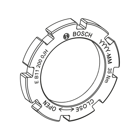 Bosch lockring, Gen4, for chainring assembly (BDU4XX, BDU37YY, BDU31YY) MY2024