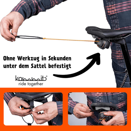 Kommit bicycle towing system black