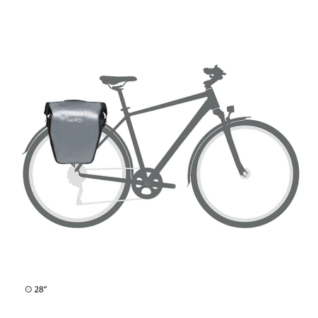 Ortlieb Back-Roller Core QL2.1 pannier 20 L grey